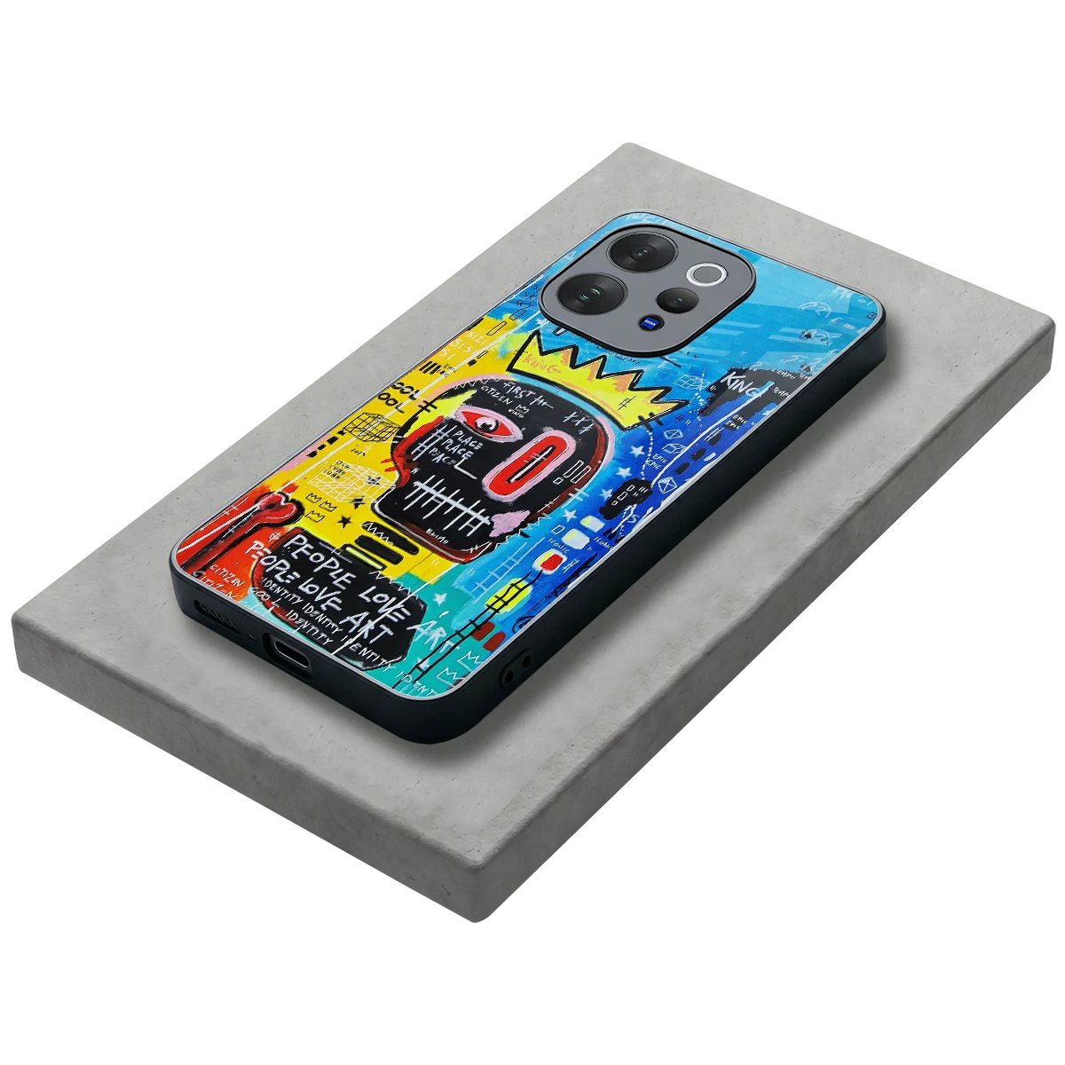 Royal Graffiti stylish phone case for vivo v70 elite | glossy glass and slim fit