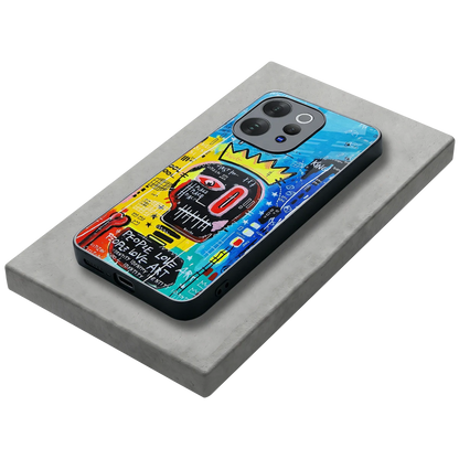 Royal Graffiti stylish phone case for vivo v70 elite | glossy glass and slim fit