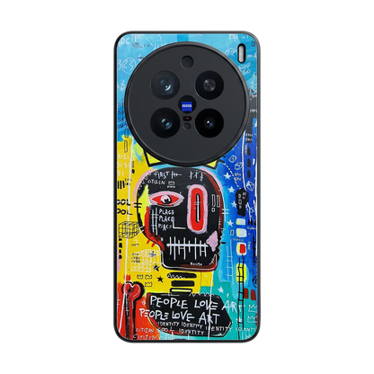 Royal Graffiti back phone cover | glass case for vivo x200 pro