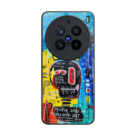 Royal Graffiti back phone cover | glass case for vivo x200 pro