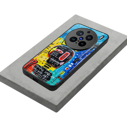 Royal Graffiti stylish phone case for vivo x200 pro | glossy glass and slim fit