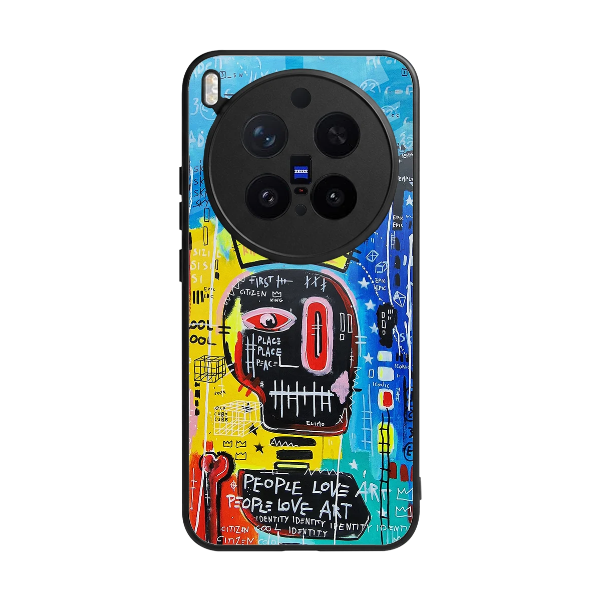 Royal Graffiti back phone cover | glass case for vivo x300 pro