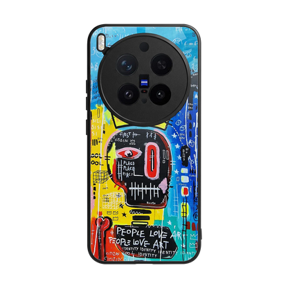 Royal Graffiti back phone cover | glass case for vivo x300 pro