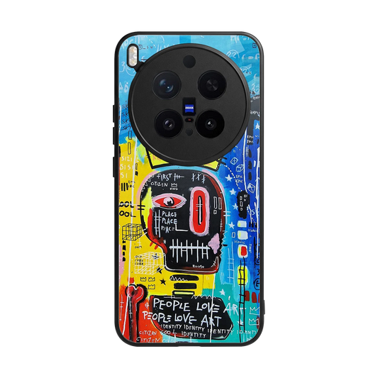 Royal Graffiti back phone cover | glass case for vivo x300 pro