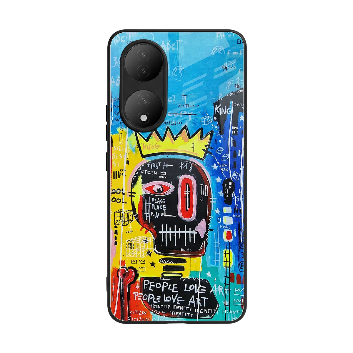 Royal Graffiti back phone cover | glass case for Vivo-y100