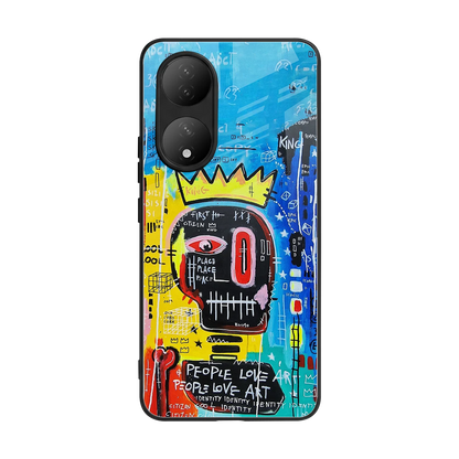 Royal Graffiti back phone cover | glass case for Vivo-y100