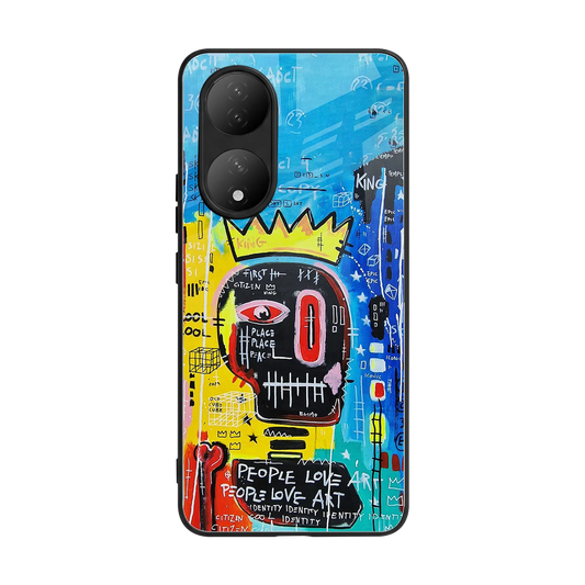 Royal Graffiti back phone cover | glass case for Vivo-y100