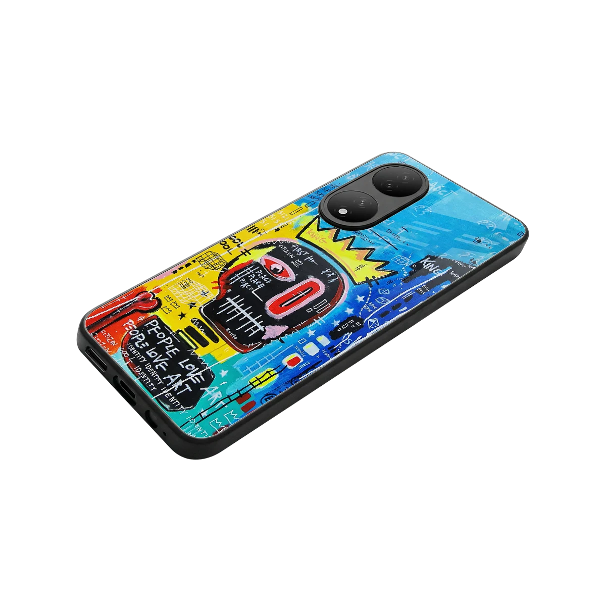 Royal Graffiti stylish phone case for Vivo-y100 | glossy glass and slim fit