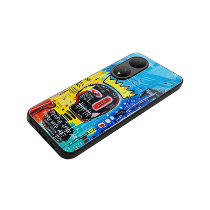 Royal Graffiti stylish phone case for Vivo-y100 | glossy glass and slim fit