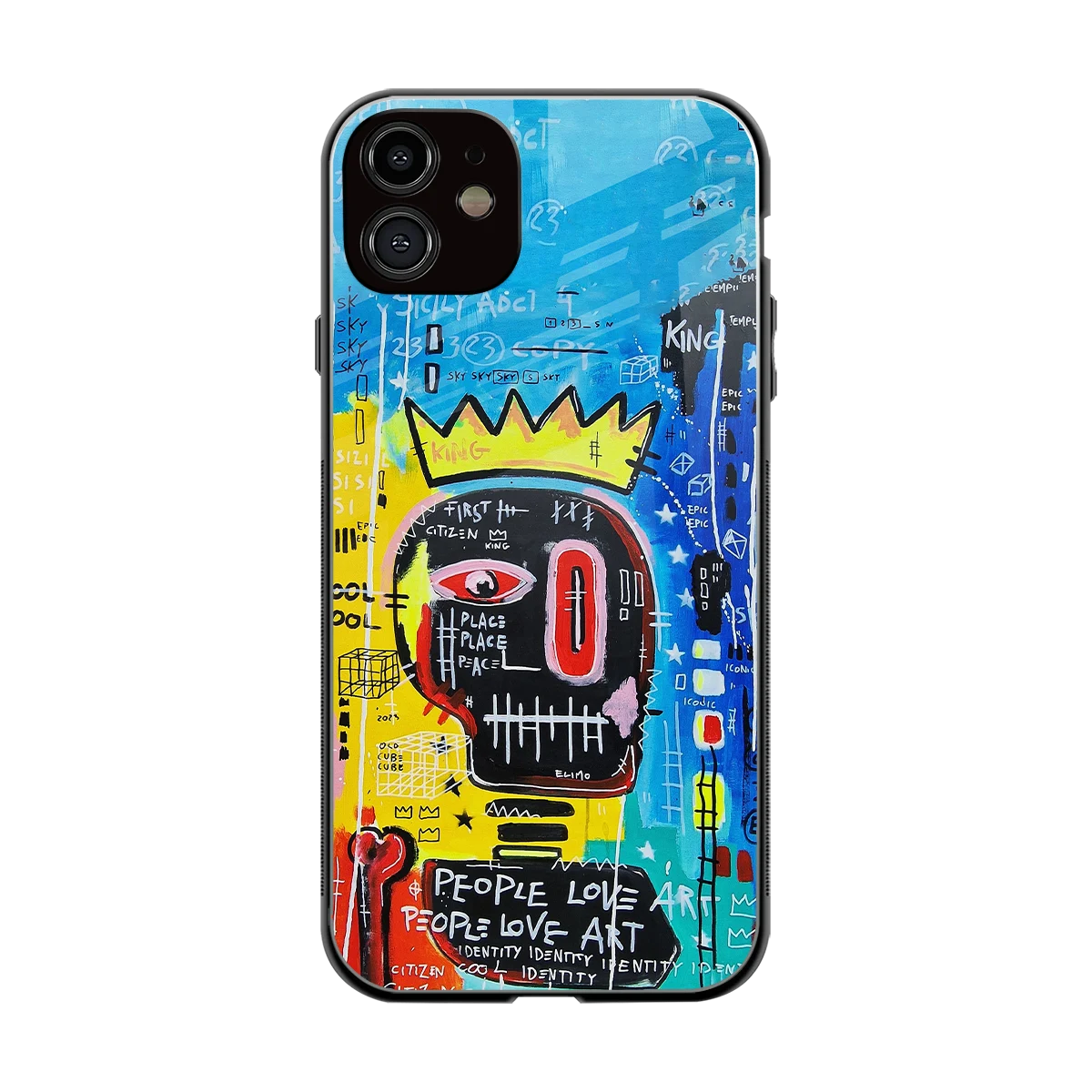 Royal Graffiti back phone cover | glass case for iphone 12