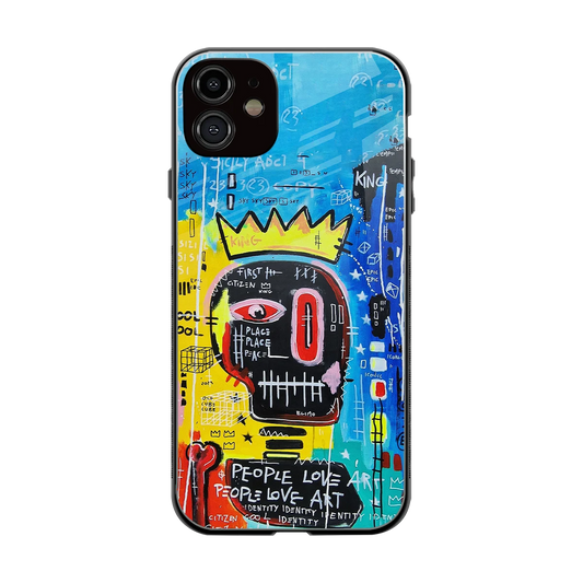 Royal Graffiti back phone cover | glass case for iphone 12
