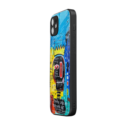 Royal Graffiti iphone 12 mobile cover | shockproof glass phone case