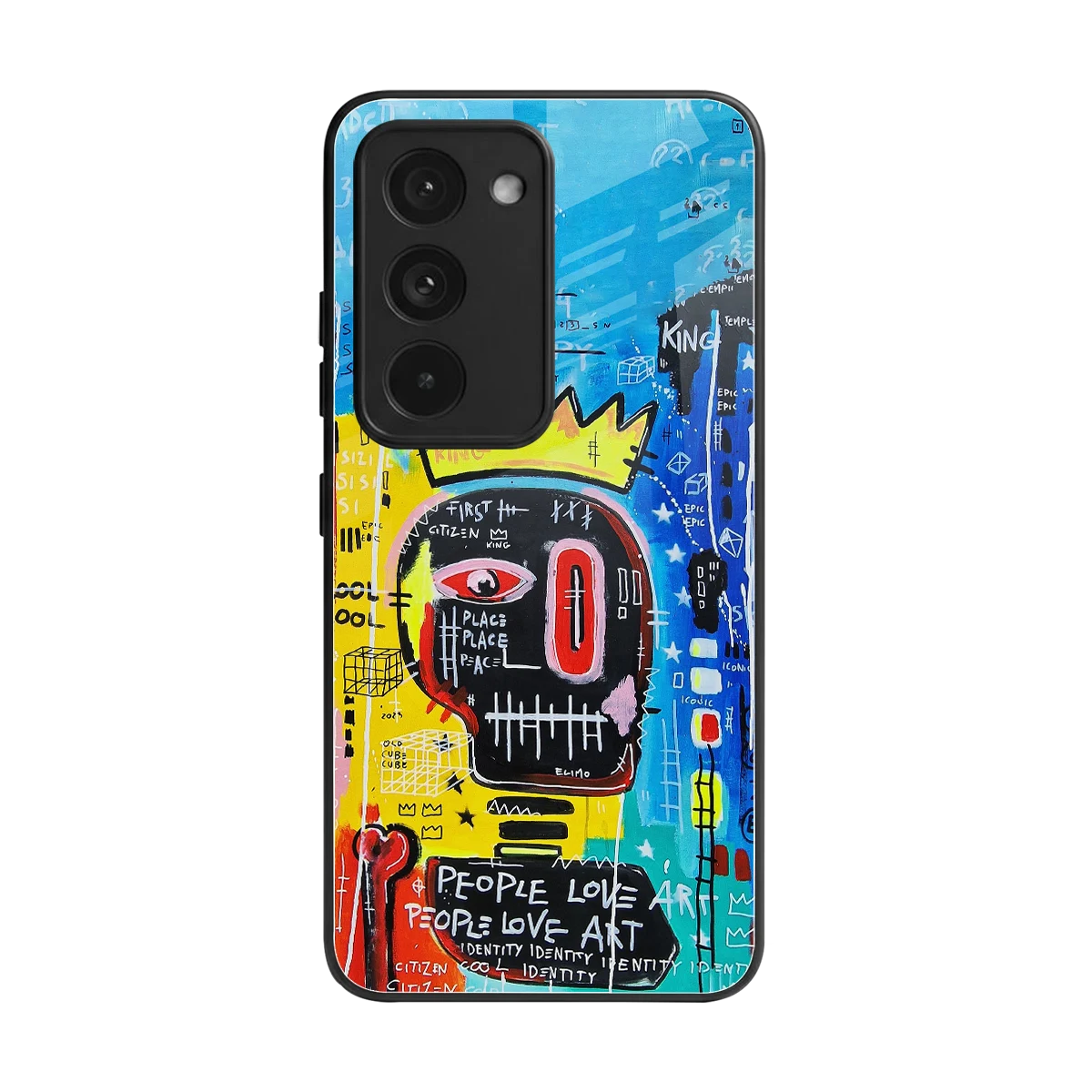 Royal Graffiti back phone cover | glass case for redmi 15 5g