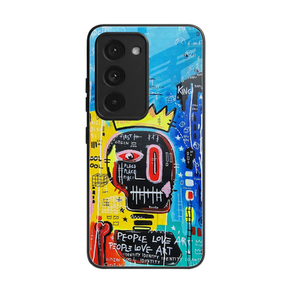 Royal Graffiti back phone cover | glass case for redmi 15 5g