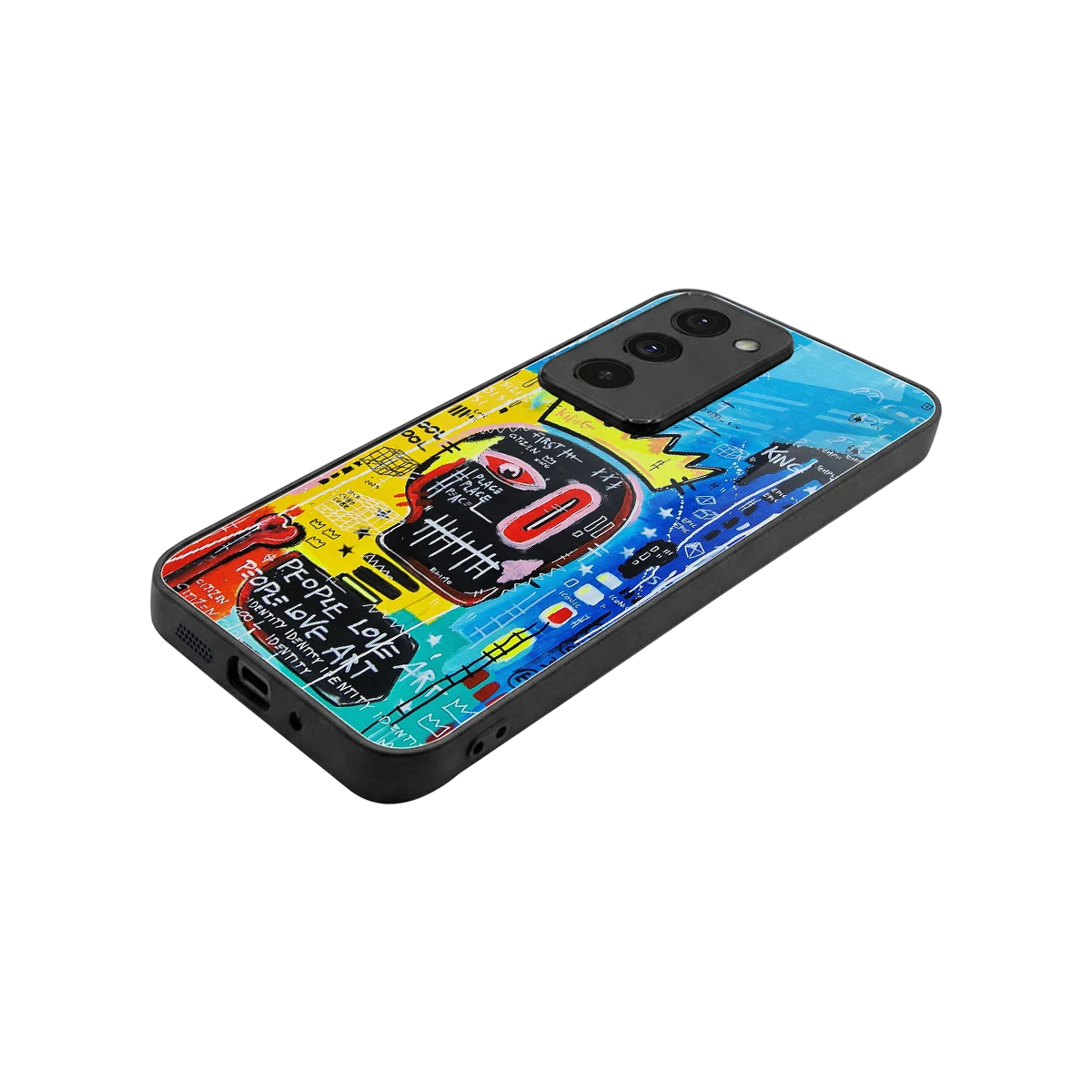 Royal Graffiti stylish phone case for redmi 15 5g | glossy glass and slim fit