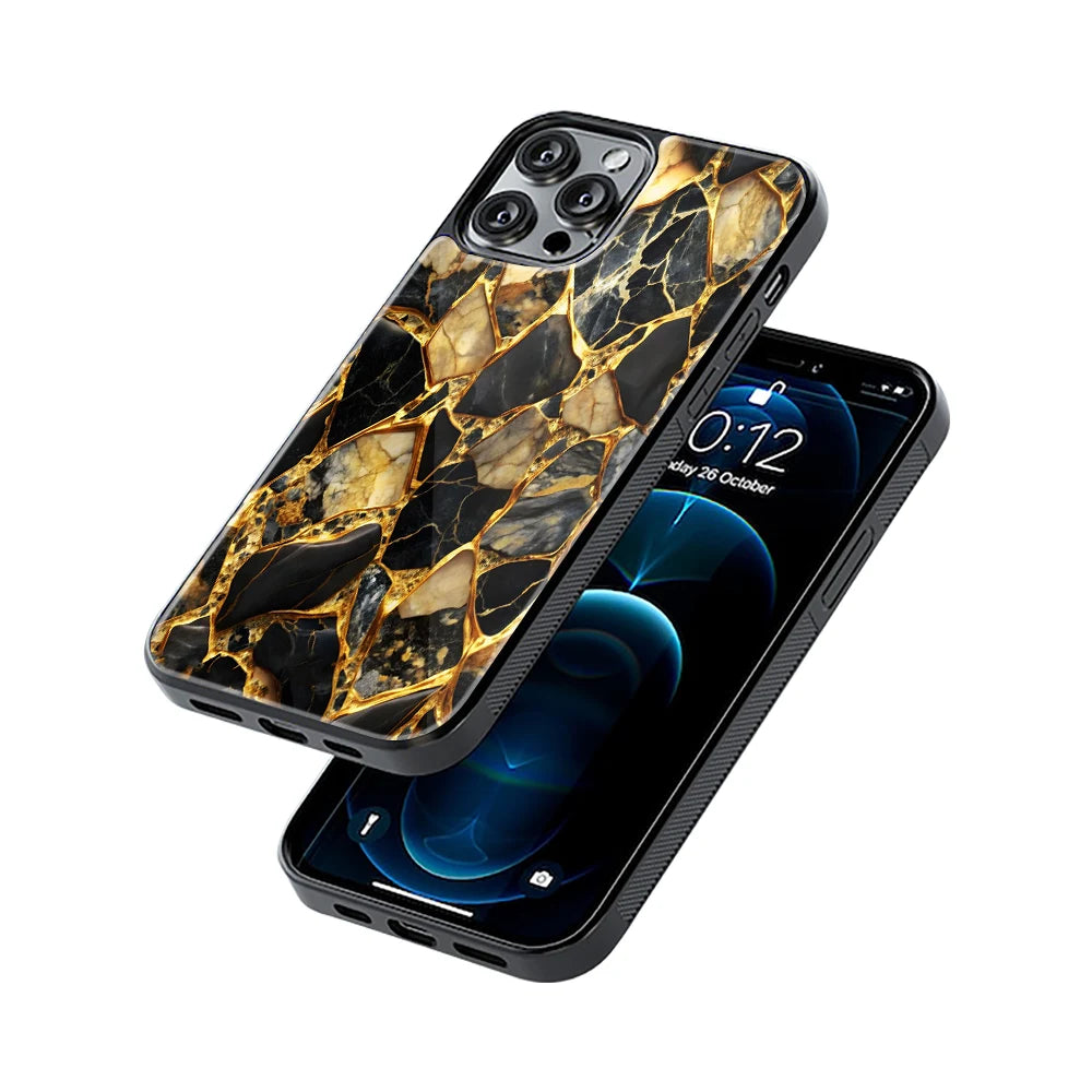 Protective Glass Back Phone Case Compatible with iPhone, Samsung, OnePlus, Pixel & More