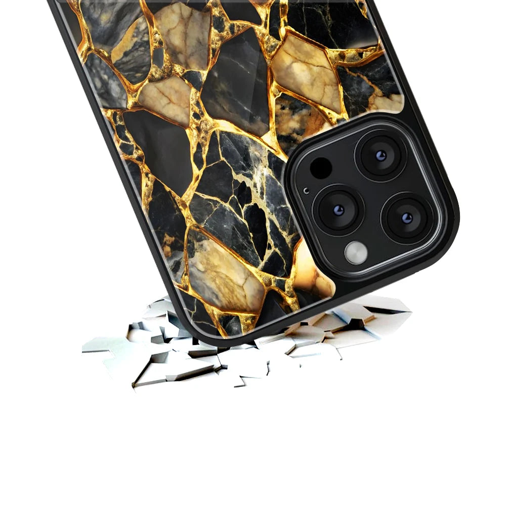 Durable Glass Back Mobile Case for iPhone, Samsung, OnePlus, Google Pixel, Redmi, Vivo, Oppo
