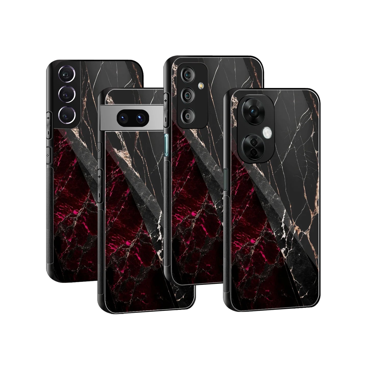 Stylish Glass Back Case for All Smartphones iPhone, Samsung, OnePlus, Pixel, Redmi, Oppo, Vivo, Motorola