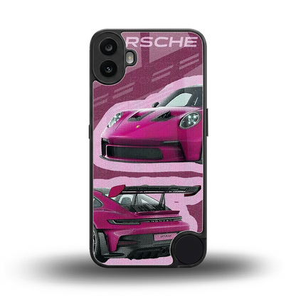 Ruby Star back phone cover | glass case for cmf nothing phone 1