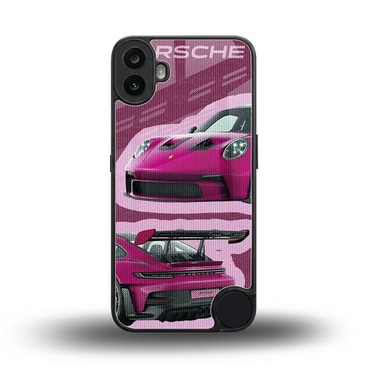 Ruby Star back phone cover | glass case for cmf nothing phone 1