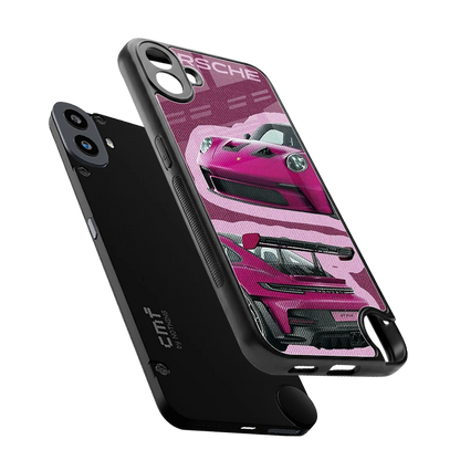 Ruby Star sleek cmf nothing phone 1 cover with tempered glass back and TPU edges