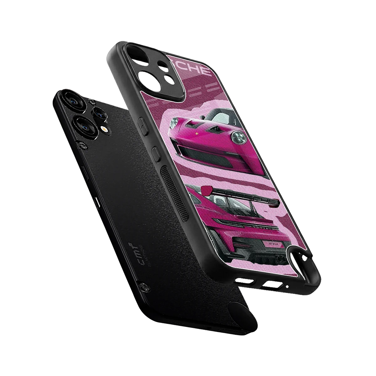 Ruby Star sleek cmf nothing phone 2 pro cover with tempered glass back and TPU edges