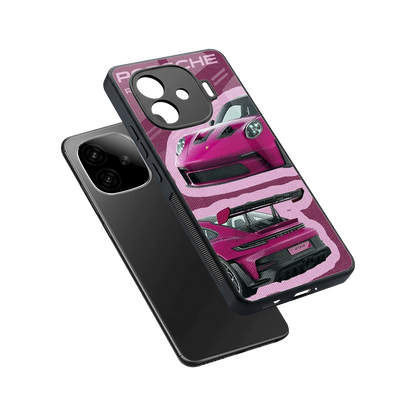 Ruby Star sleek iqoo neo 10r 5g cover with tempered glass back and TPU edges