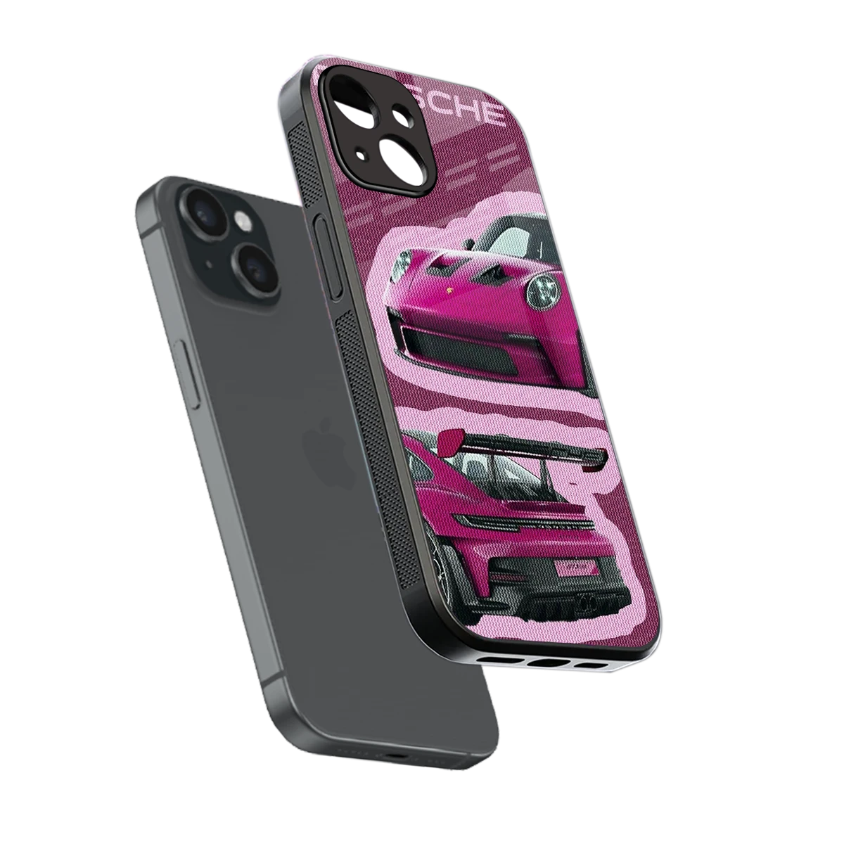 Ruby Star sleek iphone 13 mini cover with tempered glass back and TPU edges