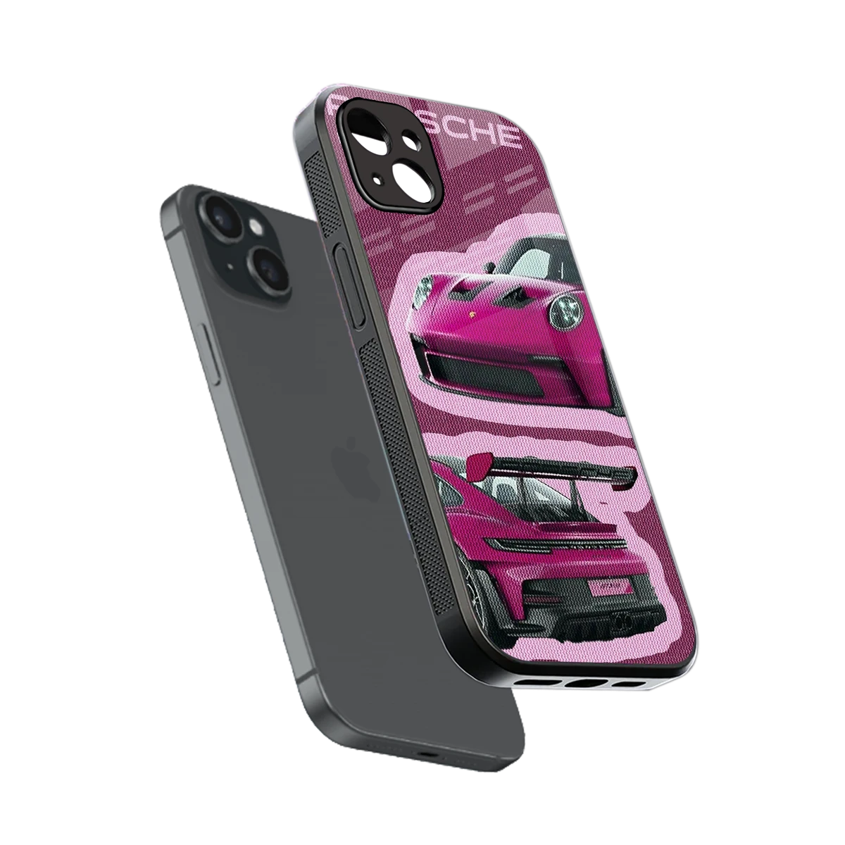 Ruby Star sleek iphone 14 plus cover with tempered glass back and TPU edges