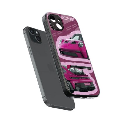 Ruby Star sleek iphone 14 plus cover with tempered glass back and TPU edges