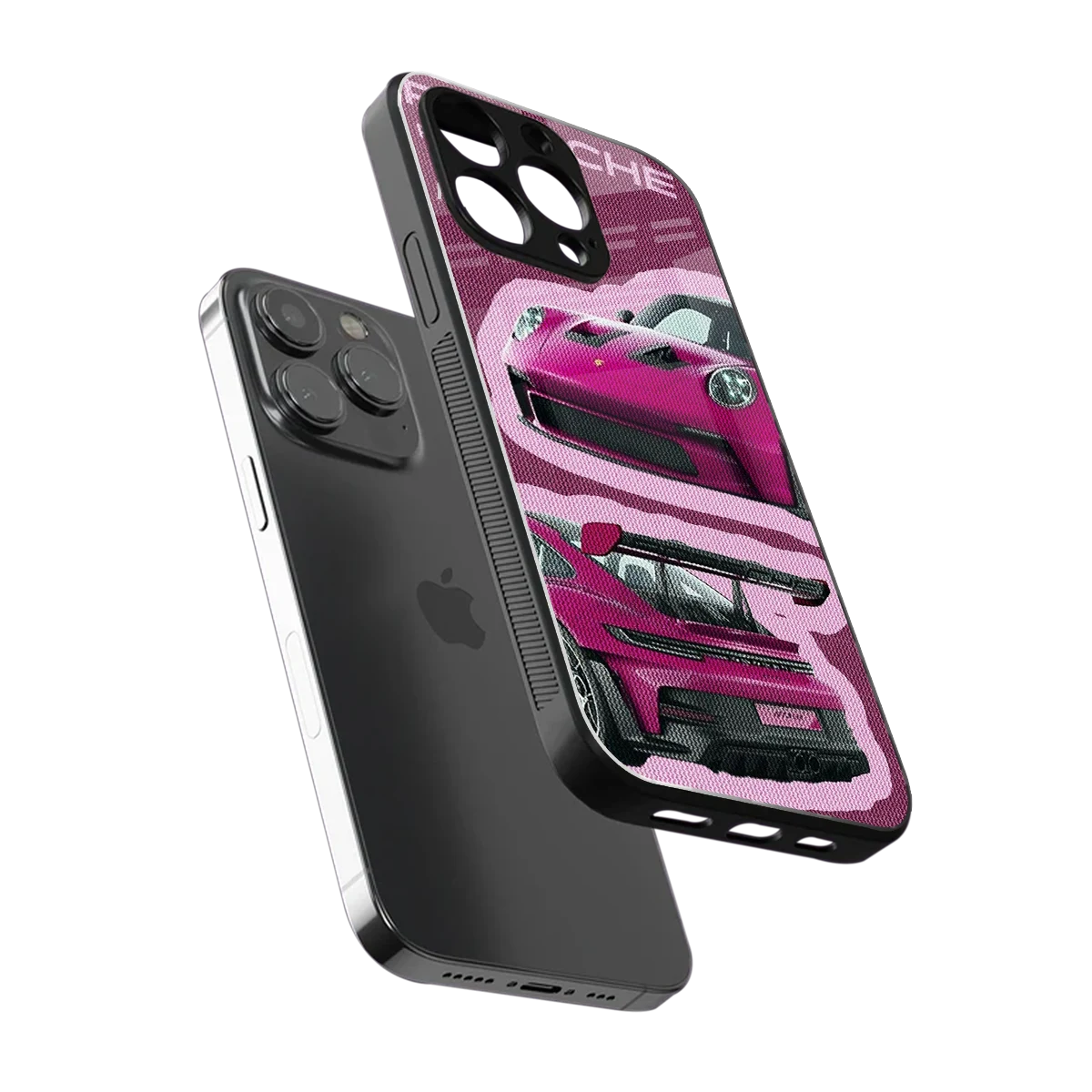 Ruby Star sleek iphone 16 pro max cover with tempered glass back and TPU edges