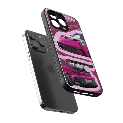 Ruby Star sleek iphone 16 pro max cover with tempered glass back and TPU edges