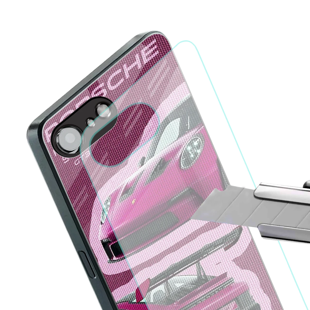 Ruby Star stylish phone case for iphone 17e | glossy glass and slim fit