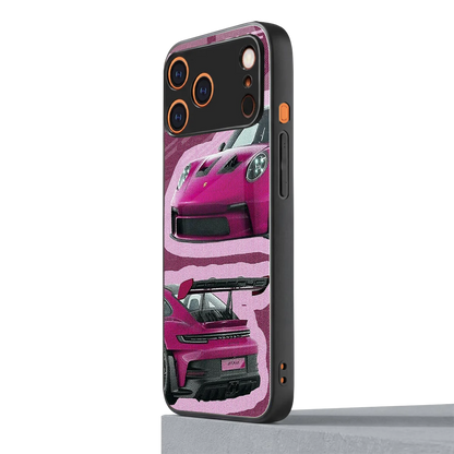 Ruby Star iphone 17 pro mobile cover | shockproof glass phone case