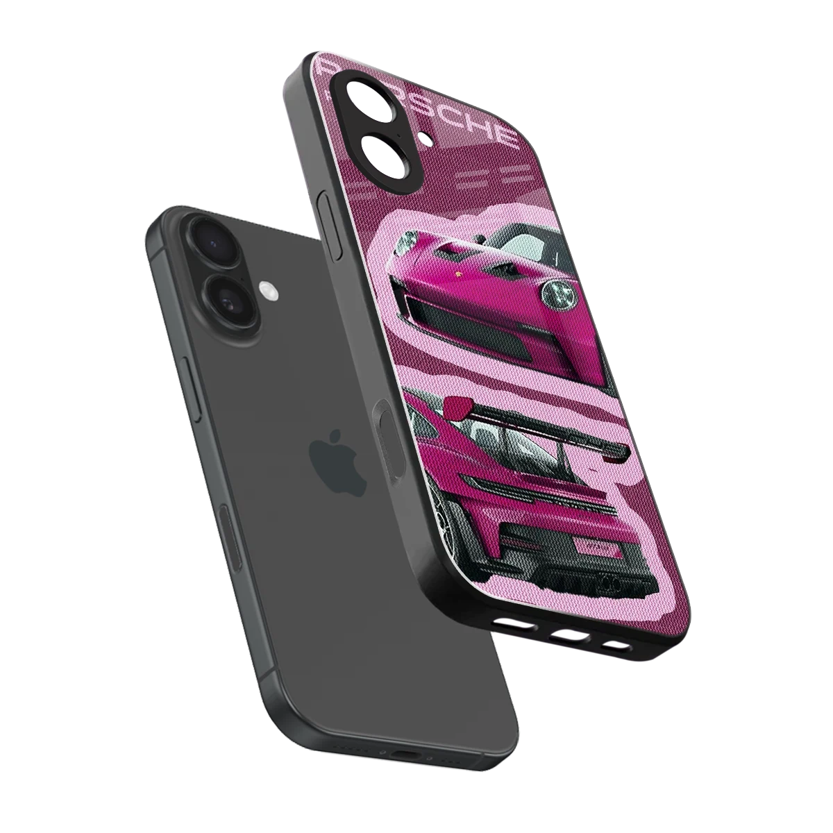 Ruby Star sleek iphone 17 cover with tempered glass back and TPU edges