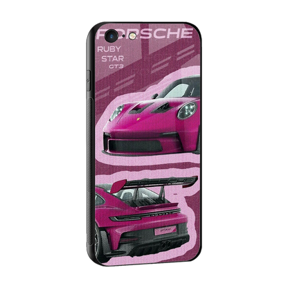 Ruby Star sleek iphone 6s plus cover with tempered glass back and TPU edges
