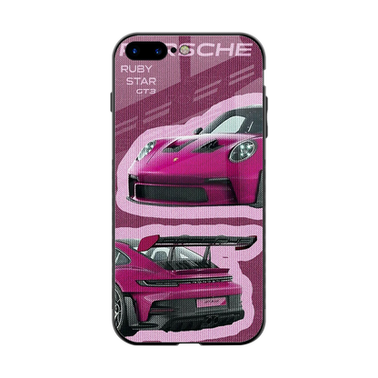 Ruby Star back phone cover | glass case for iphone 8 plus