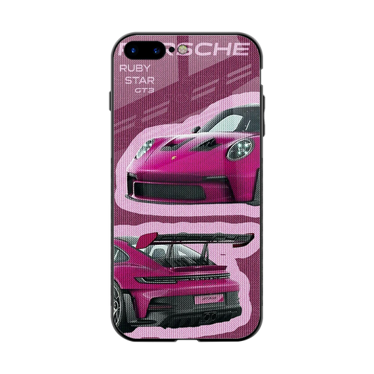 Ruby Star back phone cover | glass case for iphone 8 plus