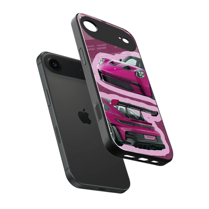 Ruby Star sleek iphone air cover with tempered glass back and TPU edges