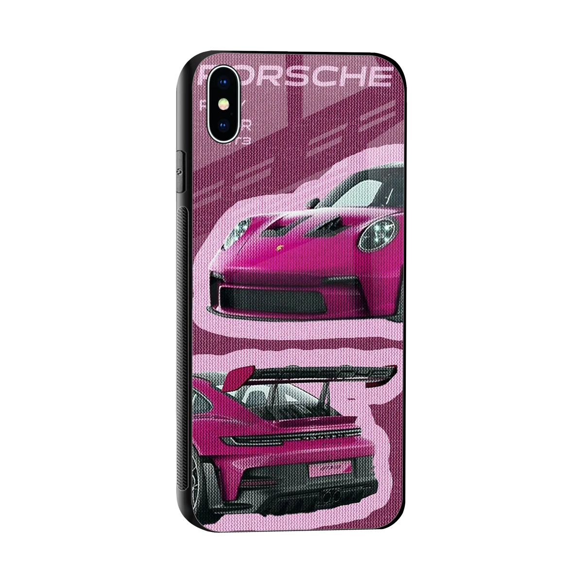 Ruby Star sleek iphone xs max cover with tempered glass back and TPU edges