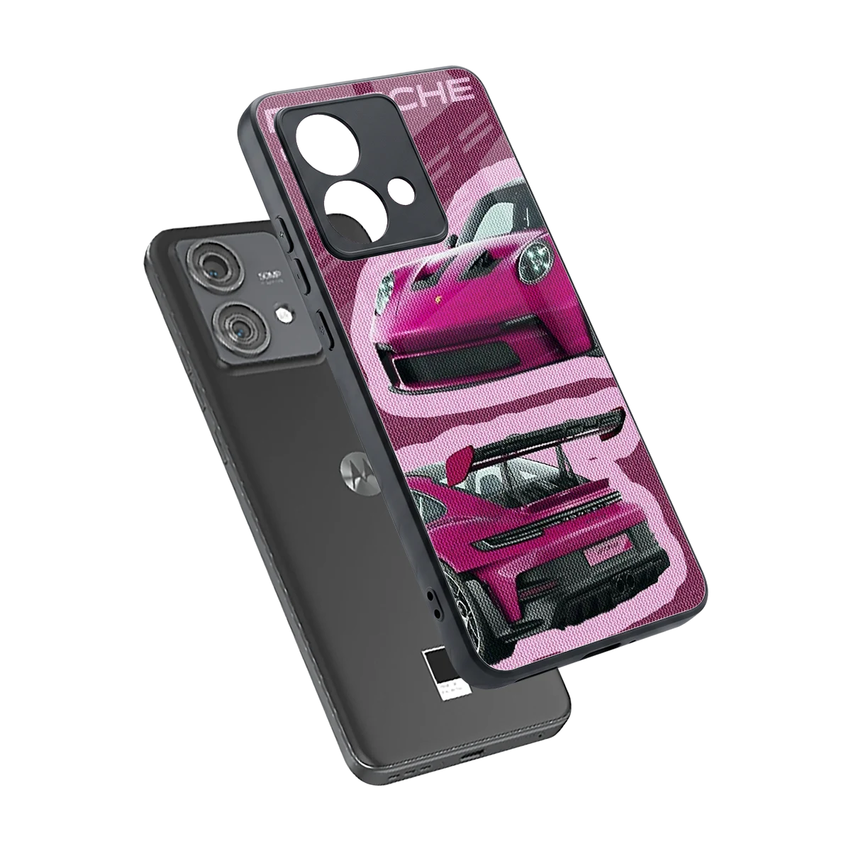 Ruby Star sleek motorola edge 40 neo 5g cover with tempered glass back and TPU edges