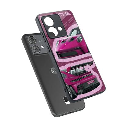 Ruby Star sleek motorola edge 40 neo 5g cover with tempered glass back and TPU edges