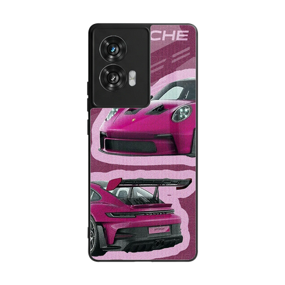 Ruby Star back phone cover | glass case for motorola edge 50 fusion