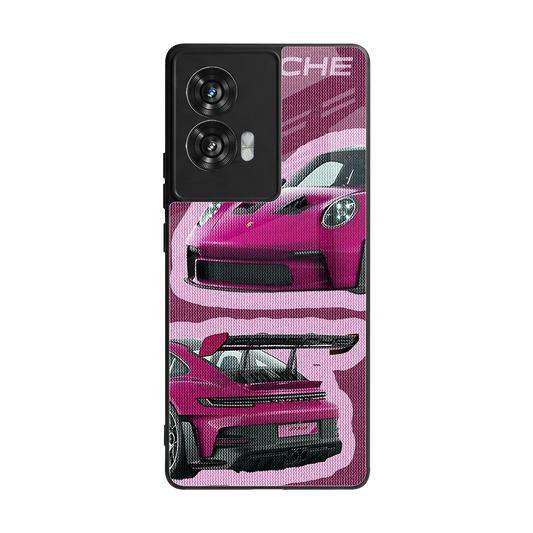 Ruby Star back phone cover | glass case for motorola edge 50 fusion