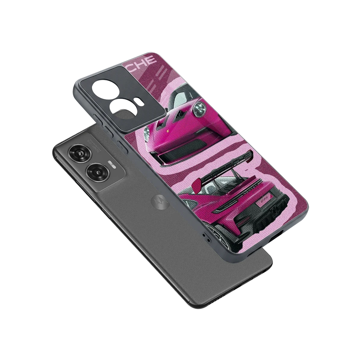 Ruby Star sleek motorola edge 50 fusion cover with tempered glass back and TPU edges