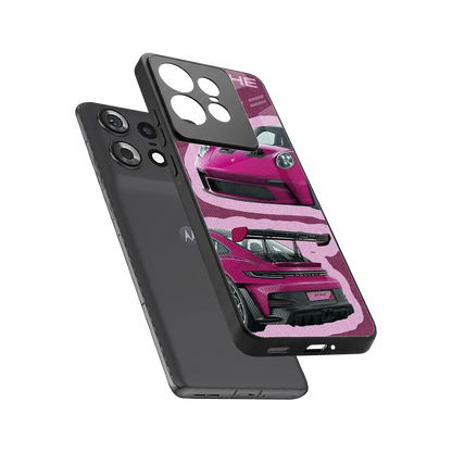Ruby Star sleek motorola edge 50 pro cover with tempered glass back and TPU edges