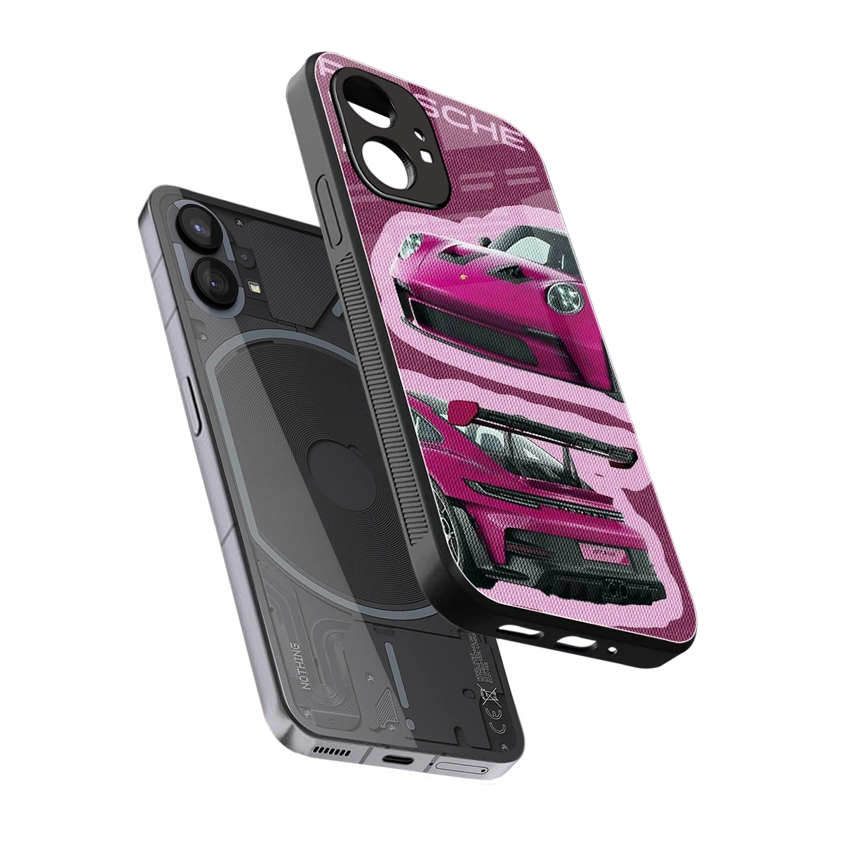 Ruby Star sleek nothing phone 1 cover with tempered glass back and TPU edges