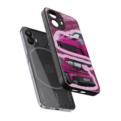 Ruby Star sleek nothing phone 2 cover with tempered glass back and TPU edges