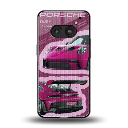 Ruby Star back phone cover | glass case for nothing phone 2a plus