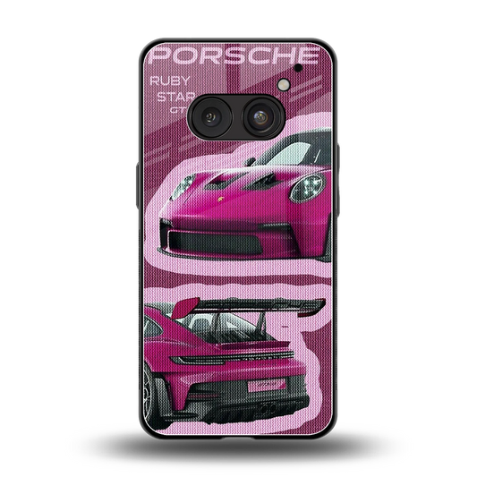 Ruby Star back phone cover | glass case for nothing phone 2a plus